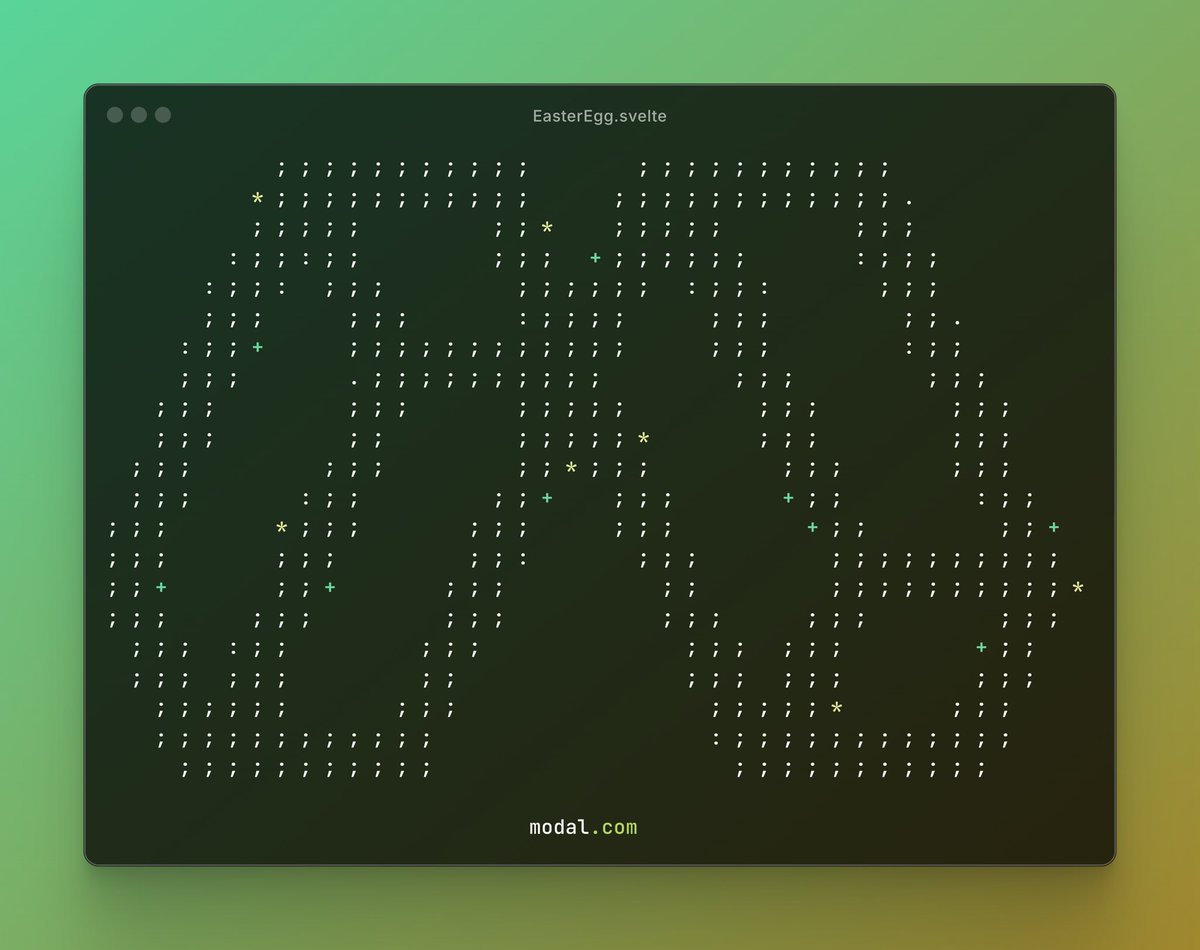 Planted two easter eggs on modal.com! Can you find them? 👀🪺