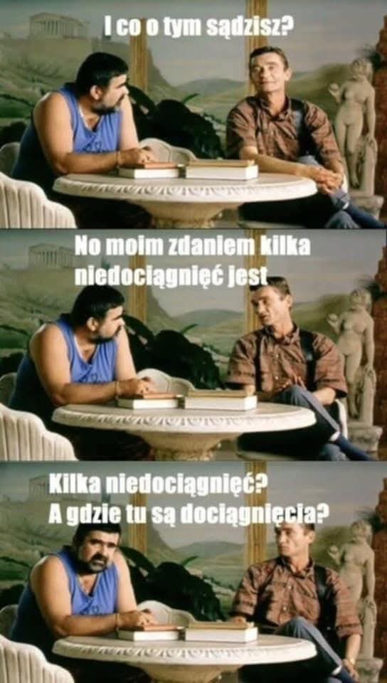 To chyba pasuje do wczorajszego "meczu"..