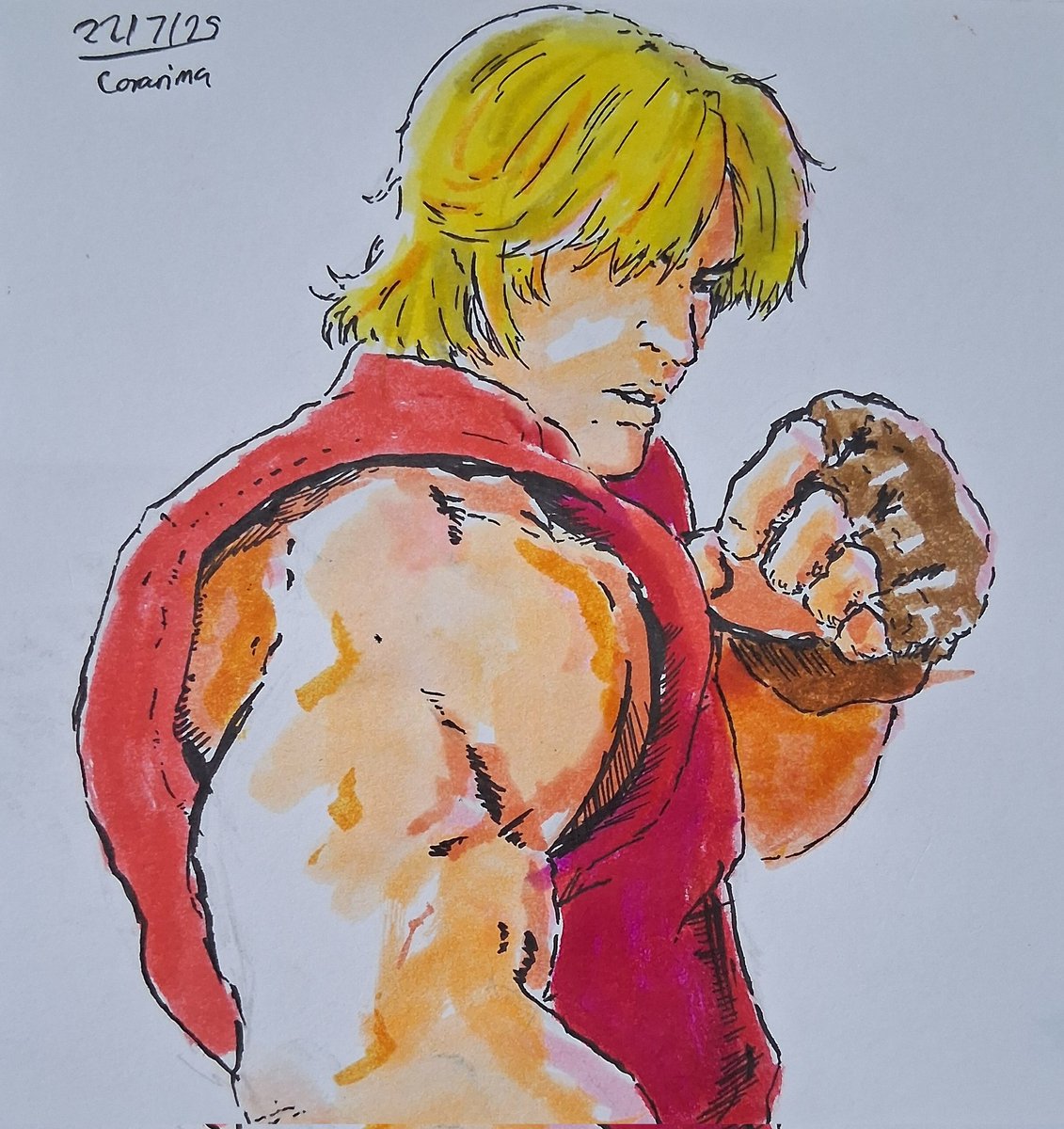 Corarima1's tweet image. Daily 30 minute sketch: Ken

#StreetFighter #rkgk