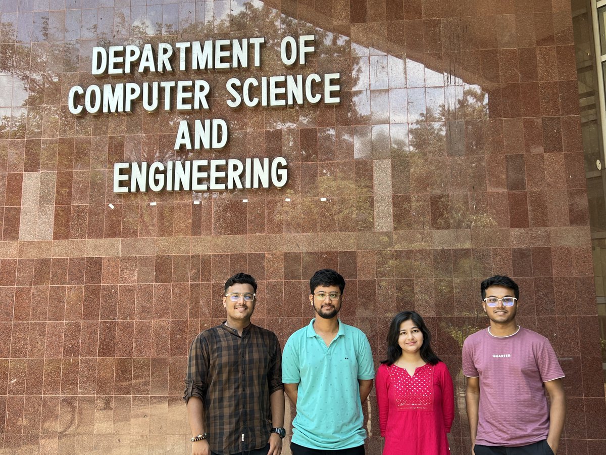 ubinetiitkgp's tweet image. 🚀 Excited to welcome Shrest, Pranjal, Tamanna & Nishant to #UbiNet @IITKgp!
They bring fresh energy to research in sensing, HCI, edge computing, AI & mmWave tech.
Looking forward to impactful work ahead! 🙌
#AI #HCI #Networking #IITKharagpur #Research