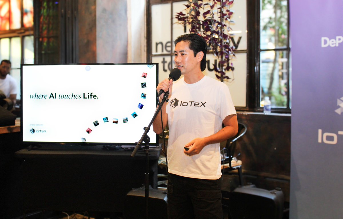 this month IoTeX unveiled its bold expansion into AI, as the blockchain platform building an open ecosystem for physical intelligence.

we spread this vision IRL across the world from NYC to cannes to kuala lumpur. 🇺🇸🇫🇷🇲🇾

here’s what went down ↓
