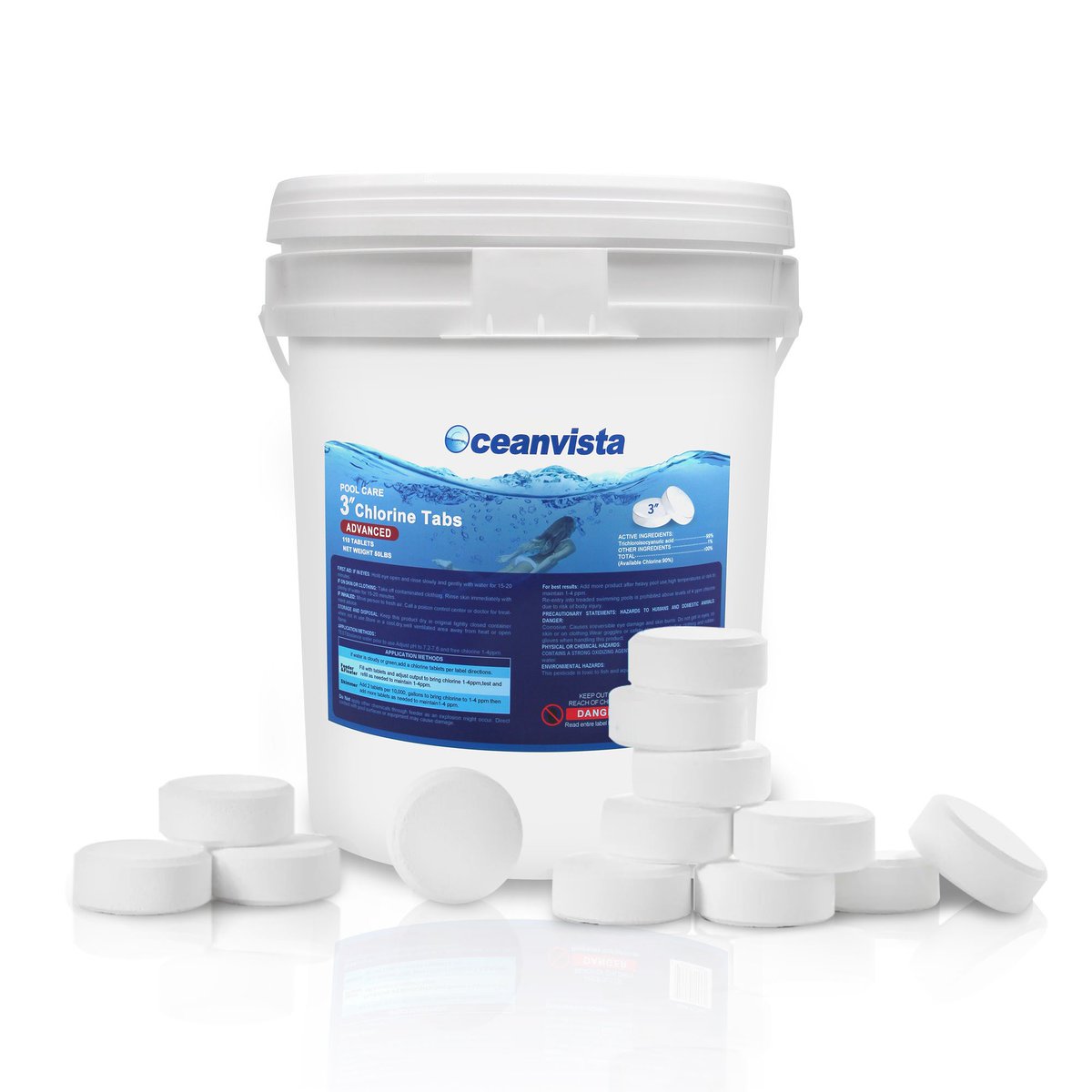 PoPoChen2025's tweet photo. 🧼 Keep Your Pool Crystal‑Clean with Oceanvista Chlorine Tabs!
•3‑inch, 99% (Tri‑Chlor)—pre‑stabilized for long-lasting, UV-resistant protection  
•Individually wrapped tablets   
•Slow‑dissolve &amp; multi-effect sanitizer—kills bacteria, prevents algae, clarifies water https://t.co/3reuqTISTX