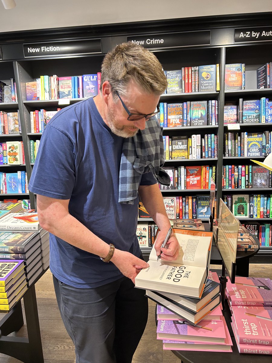 LiamMcIlvanney's tweet image. Signed copies of The Good Father in @wstonesbelfast. Get them while they’re hot etc…📚