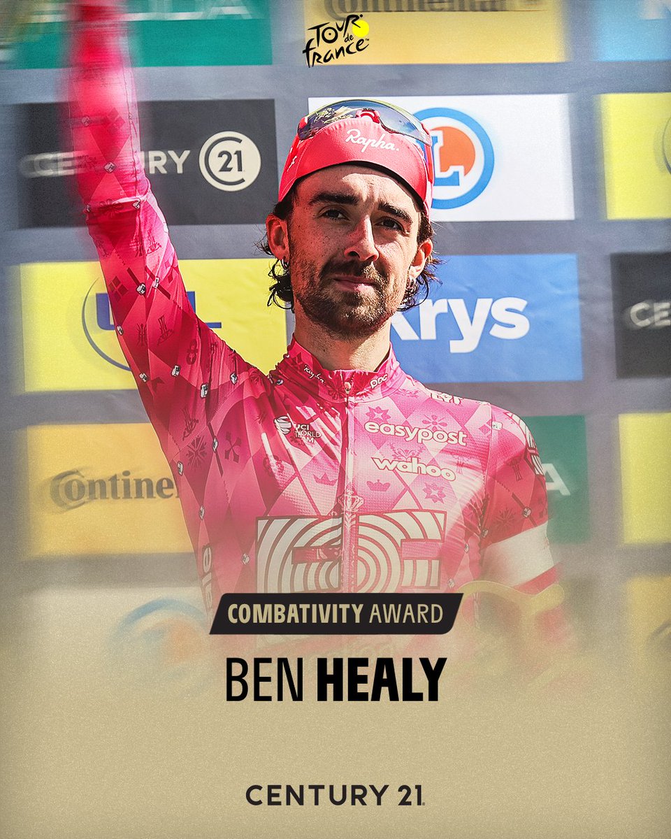 Tour de France™ (@letour) on Twitter photo 💪 For his exceptional climb of the Ventoux, Ben Healy is the most combative rider of todays stage.
💪 Pour son exceptionnel ascension du Ventoux, Ben Healy est le combatif du jour.
#TDF2025 | <a href="/century21fr/">Century 21 France</a> 💪 For his exceptional climb of the Ventoux, Ben Healy is the most combative rider of todays stage.
💪 Pour son exceptionnel ascension du Ventoux, Ben Healy est le combatif du jour.
#TDF2025 | <a href="/century21fr/">Century 21 France</a>