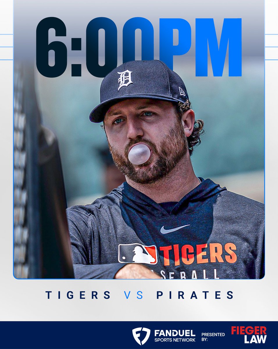FanDuelSN_DET's tweet image. Casey Mize has a first-pitch strike rate of 69% this season 👏
Coverage begins at 6:00PM on FanDuel Sports Network.
@FiegerLaw | #RepDetroit