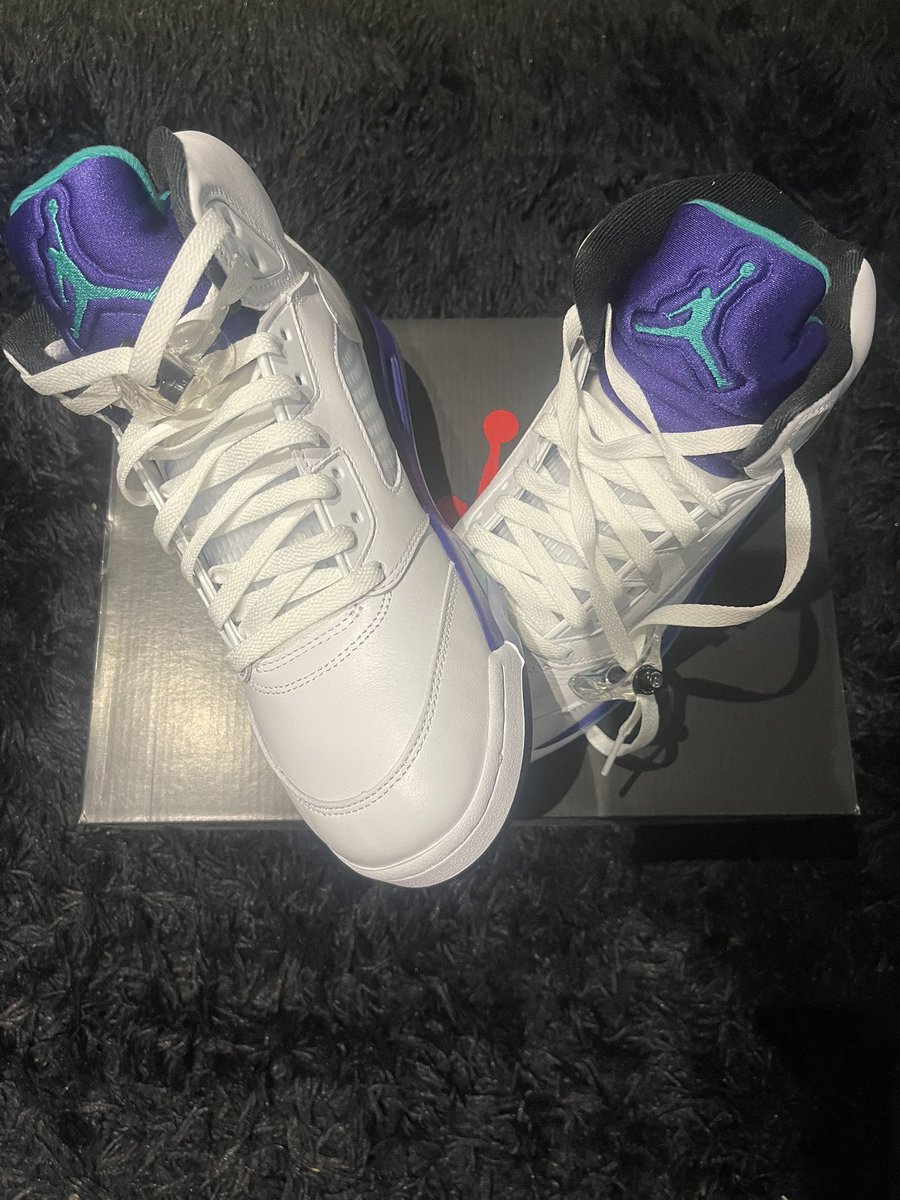 petrich23's tweet photo. Jordan Retro 5 Grape 🍇🍇 https://t.co/w7vMTD6LLf
