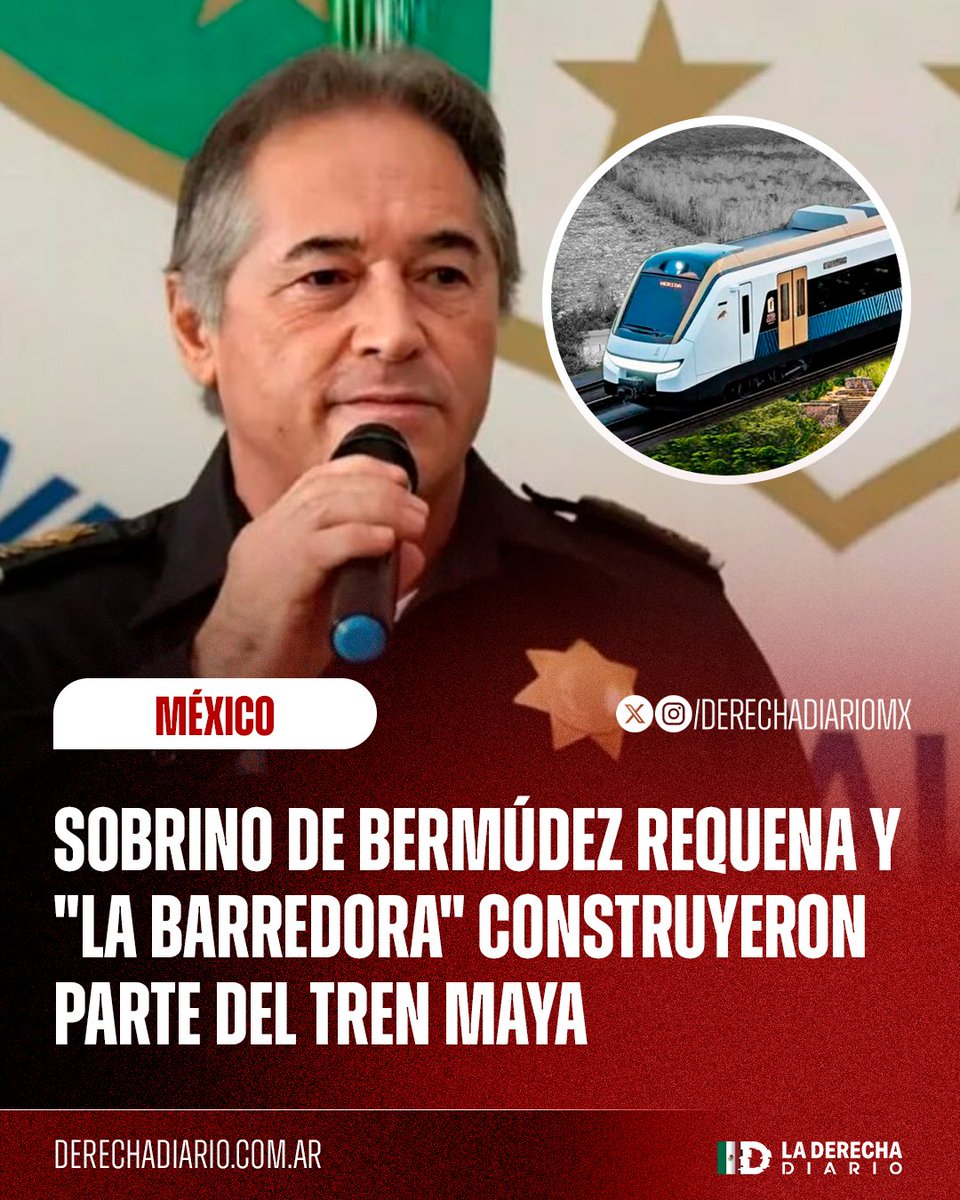 DerechaDiarioMX's tweet image. 🚨🇲🇽 | ESCÁNDALO: Según una investigación de Mexicanos Contra la Corrupción (MCCI), un sobrino del ex secretario de Seguridad de Adán Augusto López, Hernán Bermúdez Requena, fue el encargado de construir los tramos 4 y 5 del tren Maya y habría utilizado combustible robado…