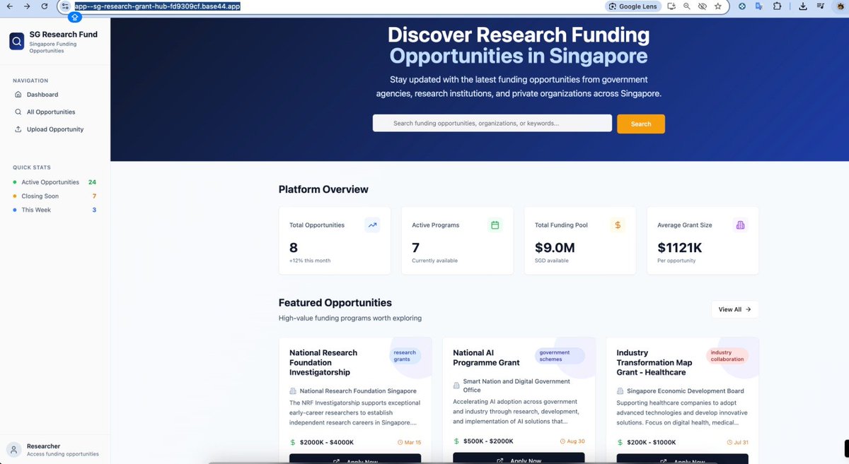 I really like base44. This app was created within 15min, though the hyperlink are a bit of date