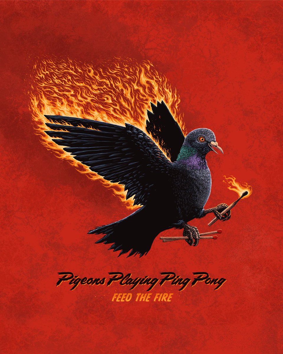 pigeonsplaying's tweet image. NEW ALBUM 🔥 FEED THE FIRE 🔥 OCTOBER 3, 2025

Our eighth studio album ‘Feed The Fire’ is out everywhere this fall 🧨 Pre-order limited edition vinyl, CD&apos;s, and stream the first single &quot;Calm Before The Storm&quot; now!

❤️‍🔥 Feed The Fire → lnk.to/pppp-feedthefi…