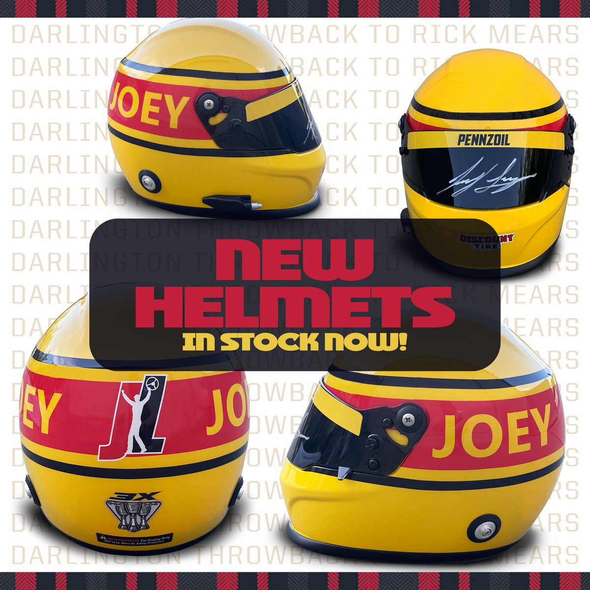 joeylogano's tweet image. NEW Replica Helmets are now on my SHOP page - joeylogano.com/shop/