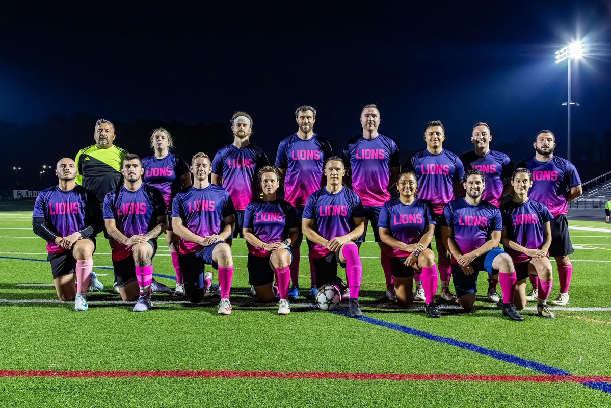 AACOPD's tweet image. The “Blue Lions,” a team formed by Anne Arundel County officers, professional staff, and members of our community, won their semi-final match last night!
After double overtime and a 1-1 tie, they came out on top in a 14–13 penalty shootout.