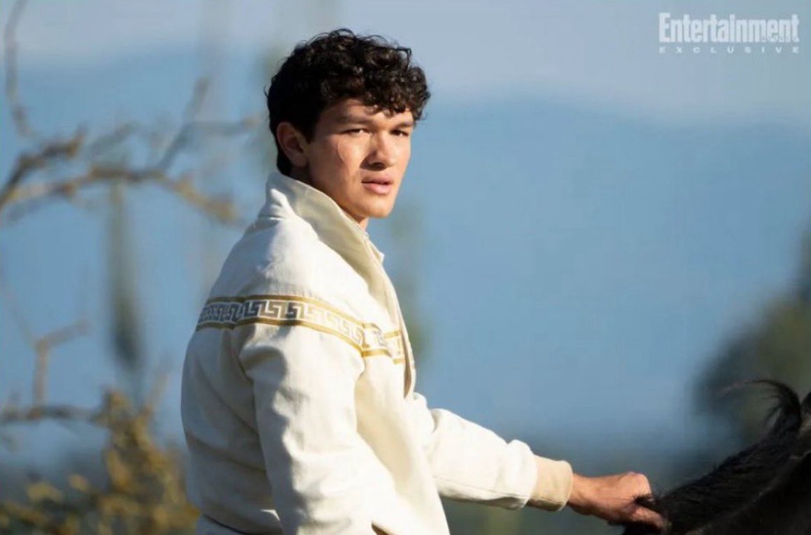 bushnellthinker's tweet image. our first look of charlie as luke castellan in percy jackson season two via entertainment weekly!