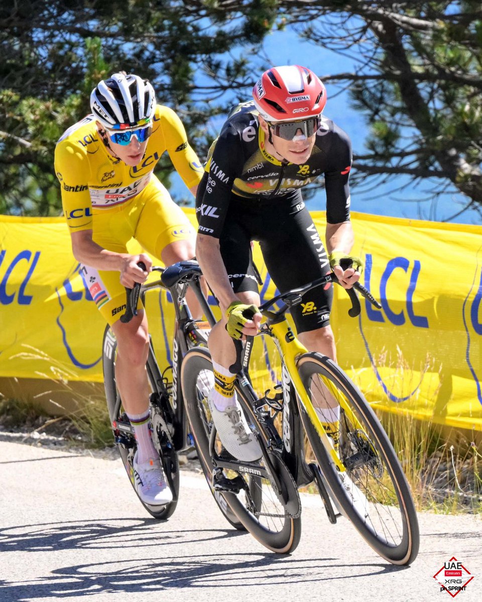 TeamEmiratesUAE's tweet image. Four years on, the same two riders battling it out on the slopes of Mont Ventoux 🏔️ #TDF2025
🎙️ @TamauPogi: “I think we will race until Paris and we will see who will be the winner. I think today was a proper hard day after the rest day.
“For me, it is one box ticked and I’m…