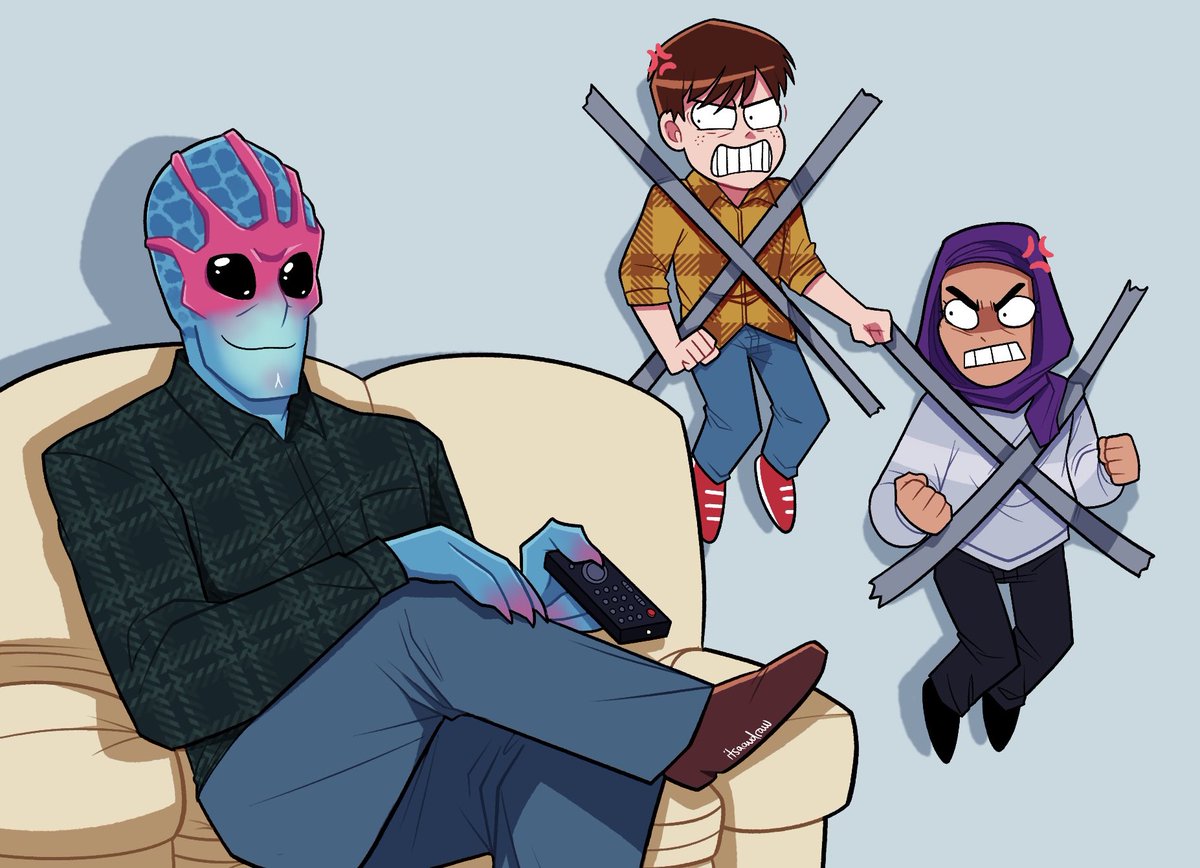 itsaaudraw's tweet image. been rewatching the funny alien show #residentalien