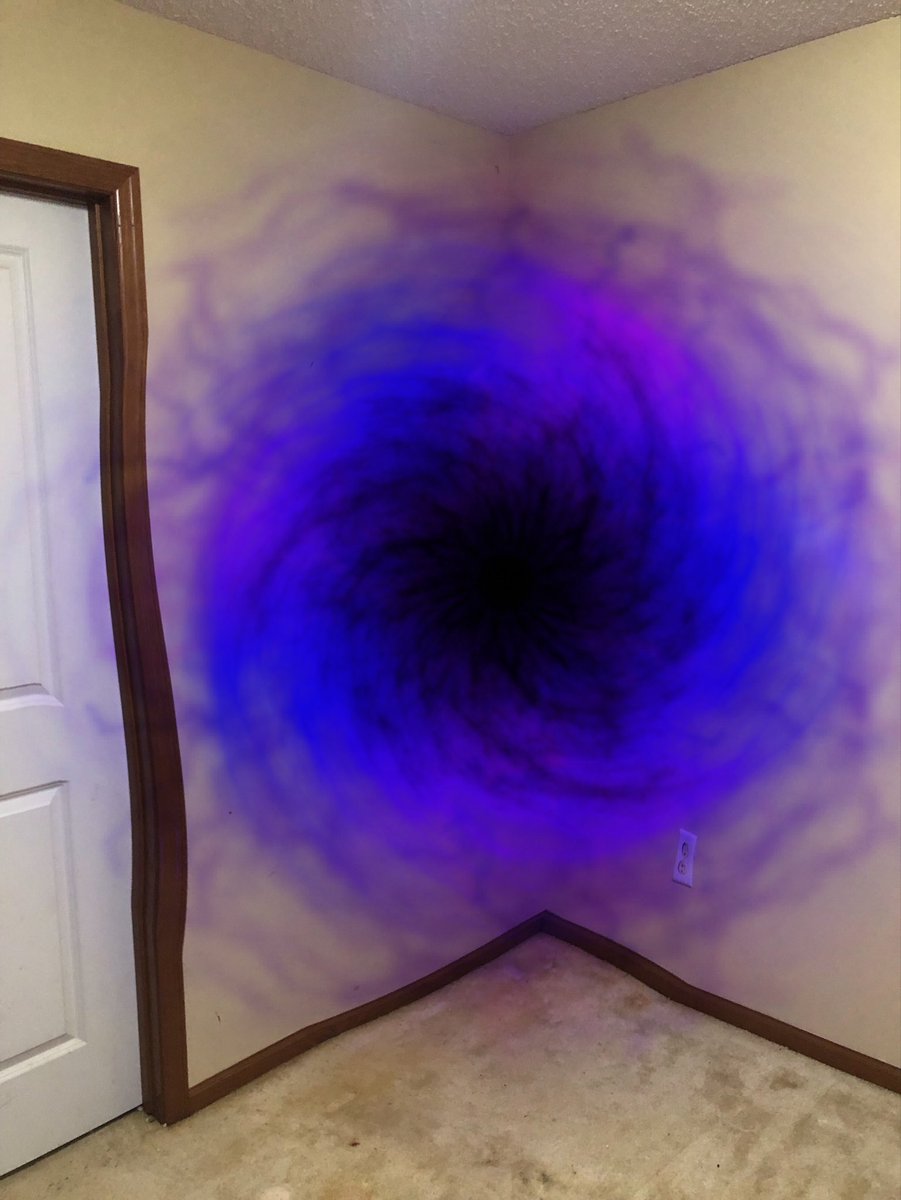 This piece of shit portal manifested in my room and sucked in a lamp! WHAT THE FUCK!!!!