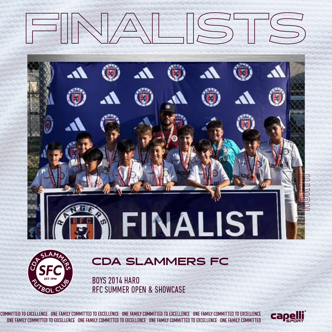 🥈 FINALISTS
⚽ CDA Slammers FC North Boys 2014 Haro
🏟️ RFC Summer Open &amp; Showcase
#cdaslammersfc #cdaNORTH #hardware
