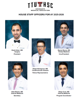 traumamd1's tweet image. Congratulations to @TTUHSCSurgery @OsaidAlserMD elected as the President of @TTUHSC @ttuhscmed House Staff AY 2025-26.
Proud of your accomplishment and leadership. Thanks @sbrooksmd for the update.