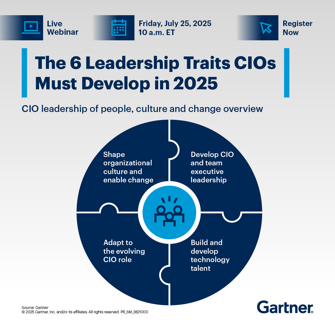 Gartner_inc's tweet image. Top-performing CIOs and executives lead with agreeableness, empowerment, and accountability—traits that drive business growth: gtnr.it/44Ip1X3

Unlock the power of leadership that empowers and delivers results 💡

#GartnerIT #Leadership #CIO #ExecutiveTeam #BusinessGrowth