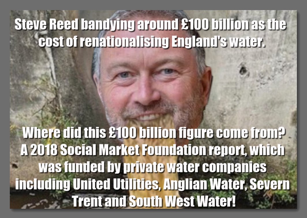 macplodski's tweet image. The profiteering private water companies don&apos;t want to lose their highly lucrative natural monopolies, nice one Stevie.
@SteveReedMP @UKLabour