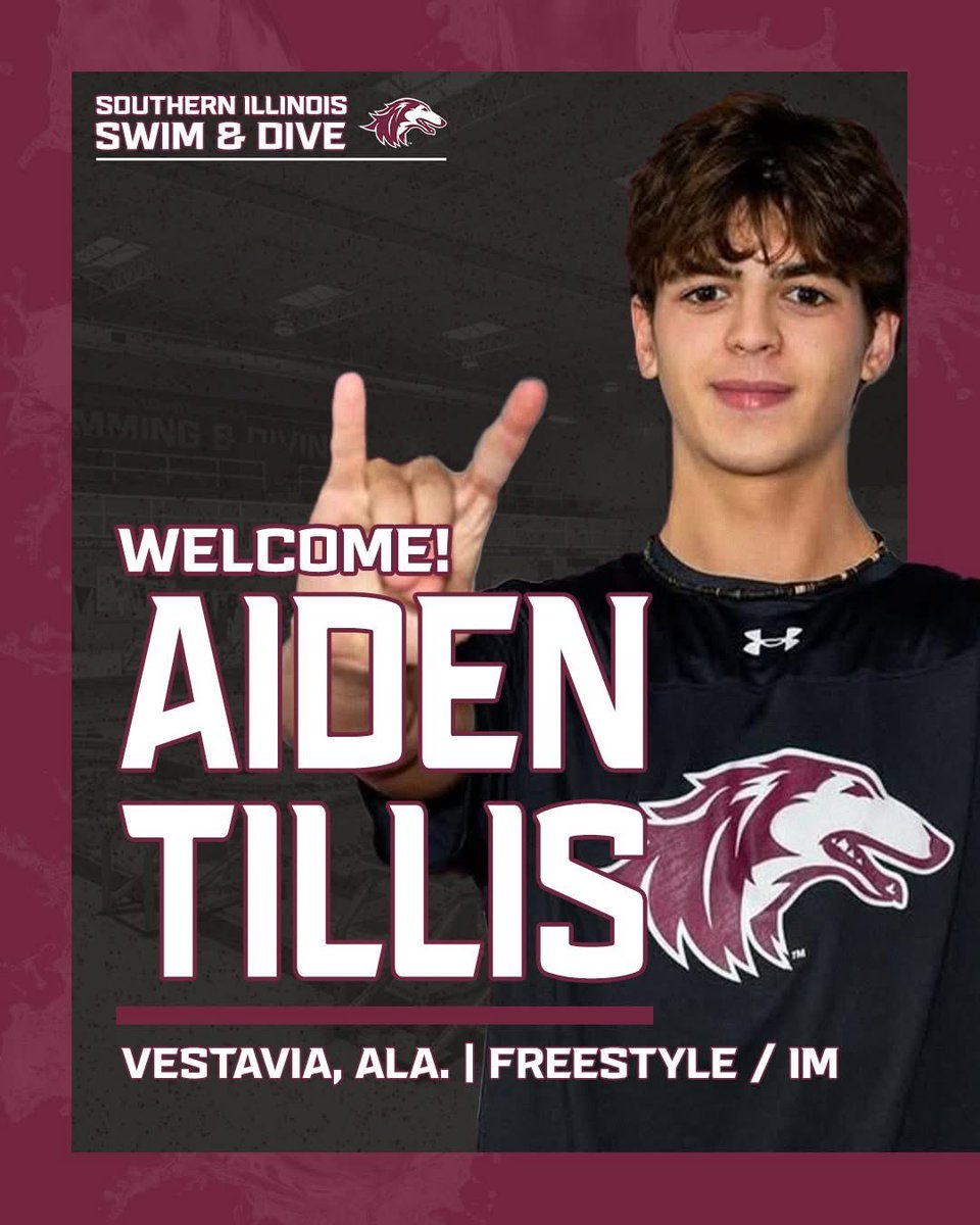 Everyone say, "Hi, Aiden!" 👋

The freshman from Alabama is joining the pack for this upcoming season! 

#Salukis
