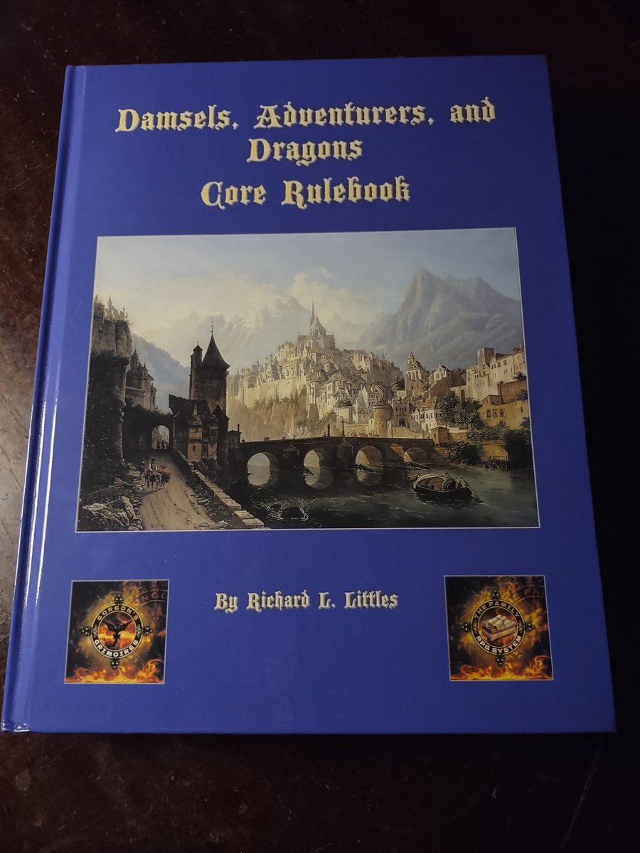 jpmccarthyjr's tweet image. Damsels, Adventurers, and Dragons
By Richard Littles
Almost 600 pages! Hefty tome, complete ruleset. I love it when everything you need is in one book.
@GorgonsGrimoire
Be sure to set aside time on Monday, Sep 29. Mr Littles will be my guest on Jawin' With Jack.
Be there…
