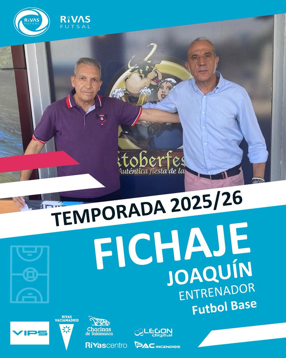 cdrivasfutsal's tweet image. 🚨 𝗙𝗜𝗖𝗛𝗔𝗝𝗘

𝗝𝗼𝗮𝗾𝘂𝗶́𝗻 se incorpora al cuerpo técnico de la base de Rivas Futsal.

🧠 Entrenador con gran experiencia en formación y élite, un referente para nuestros jóvenes talentos.

¡Un auténtico lujo contar contigo!

#RivasFutsal #Fichaje #Joaquín #FutsalBase