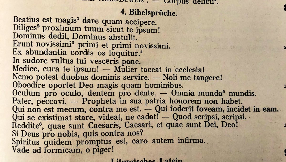 AGROS_edu's tweet image. Latin Bible Quotes.
Next time you want to impress at the parish barbecue, don't you? 😅
📖 Gaar—Skarek—Stadlmann: Initia Litterarum Latinarum, 7. Aufl., Wien 1953.