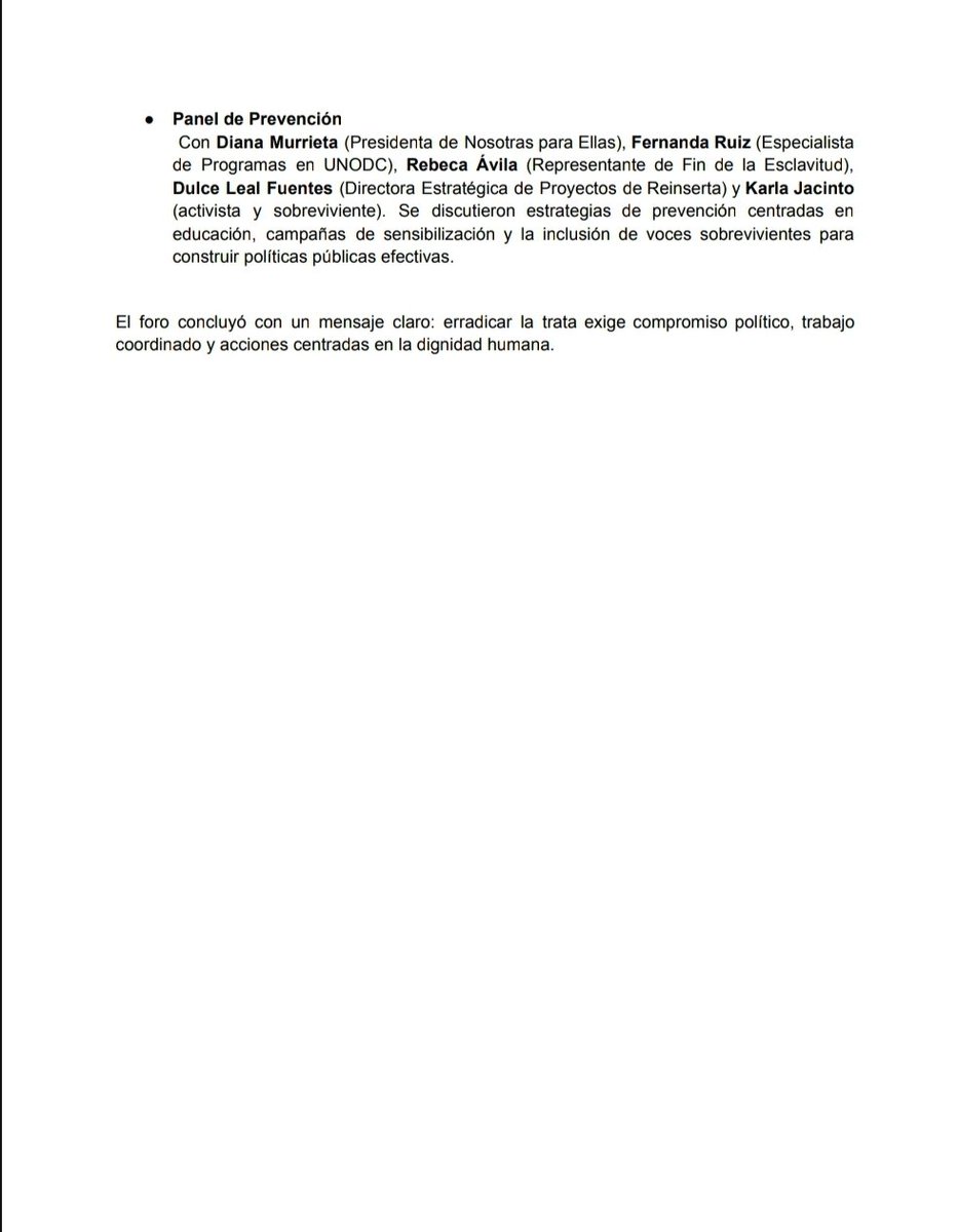 #InformaciónOficial 

Fundación LIBERA MÉXICO conmemora 25 años del Protocolo de Palermo con un llamado urgente a la acción contra la trata de personas