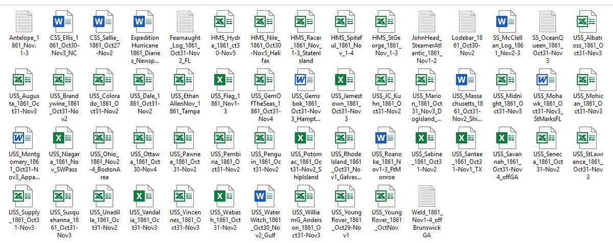 cary_mock's tweet image. Reorganizing my 1861 Expedition Hurricane ship logs. The Antelope, a good addition. #Hurricanes #scwx