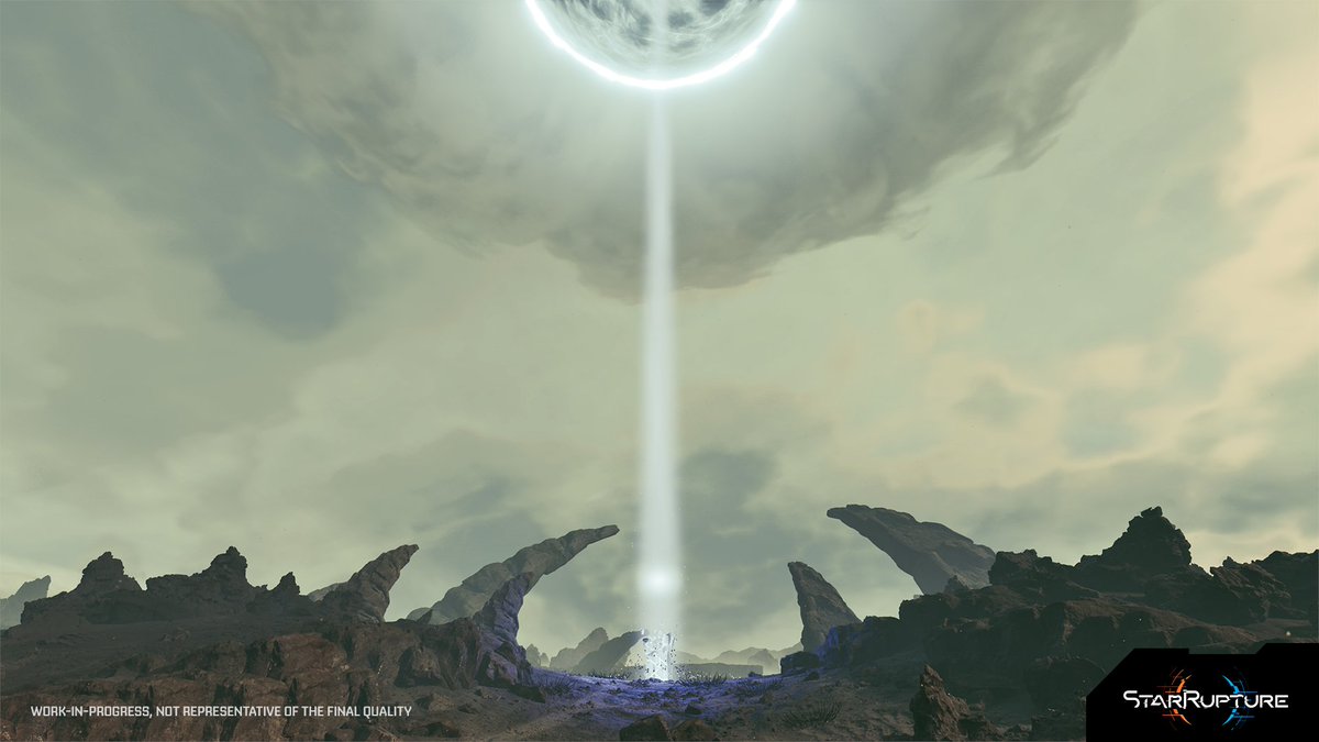 StarRupture's tweet image. Last month, we showed you the monoliths - now… we’d like to show you how they’ve changed!
They’re now much harder to find - that’s for sure! And they are very much connected to the base defense… but we will reveal more about it later on.
Read more in our June Dev Diary:…