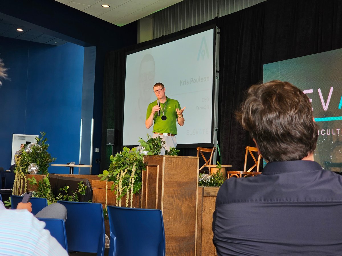 Appreciate <a href="/TheGrandFarm/">Grand Farm</a> for the chance to share the FarmQA vision at #Elevate: AI in Agriculture Summit. Great opportunity to talk about what’s next for AI in agronomy.