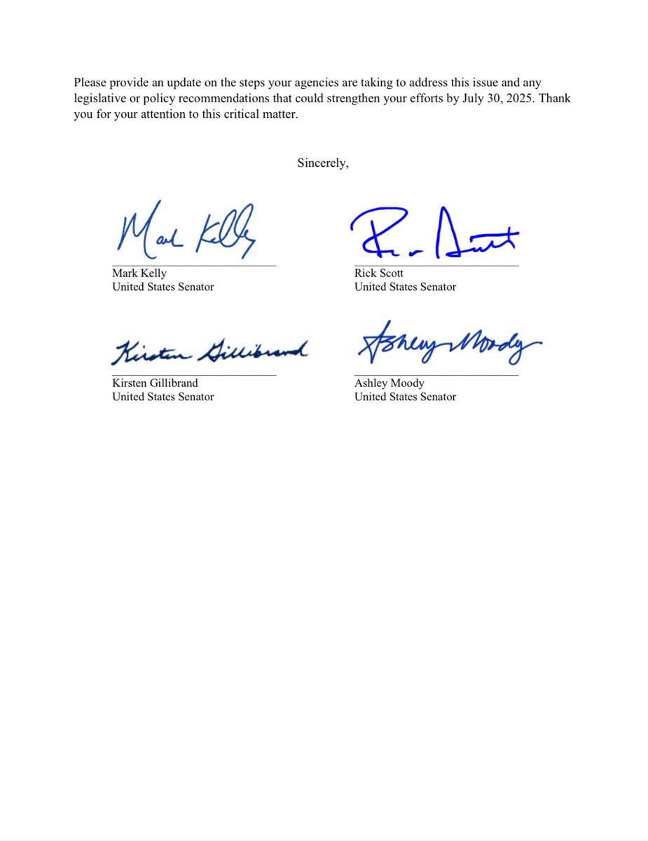 SenateAging's tweet image. 🚨 NEW: Chairman @SenRickScott led his Senate Aging colleagues in a letter urging federal action against foreign scam artists robbing older Americans of their life savings, security & peace of mind.
“Protecting seniors from fraud is not just a financial issue—it is a matter of…
