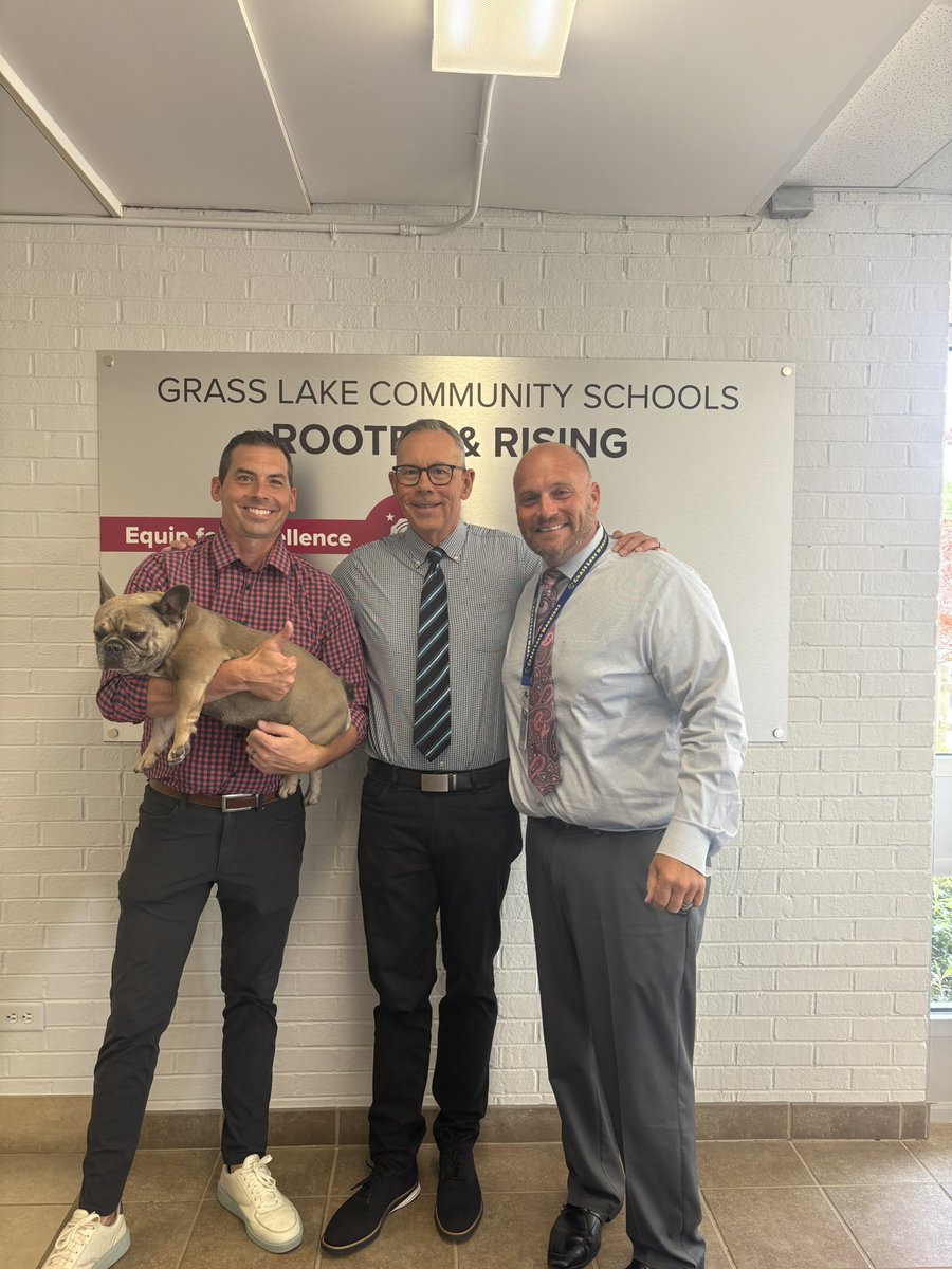 Thanks to Andy and Bart Hawley who stopped by to visit the GLCS today. We are very appreciative of our partnership with JTV and the extra attention given to Dr. Angel’s dog Coco.