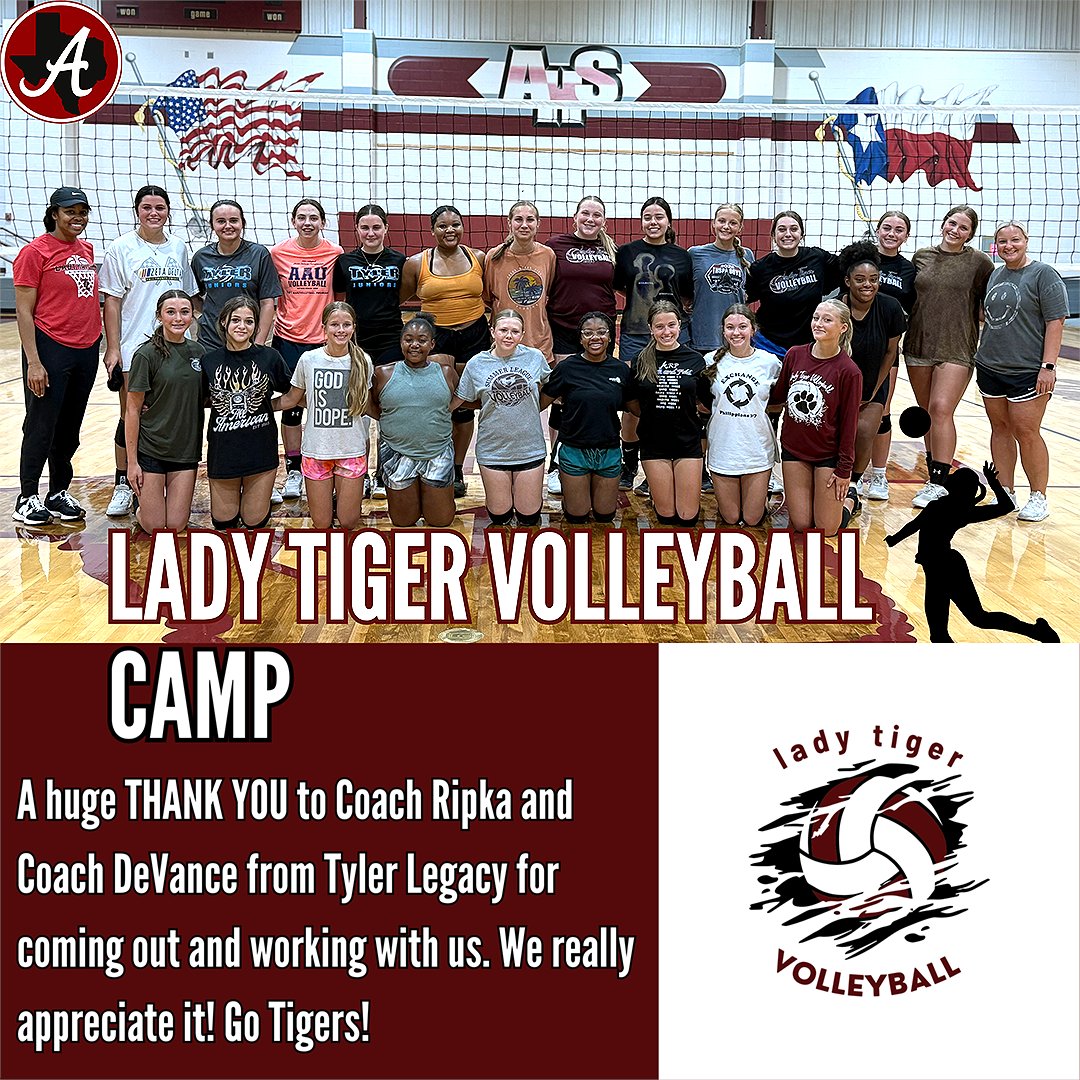 ArpISD (@arpisd) on Twitter photo Thank you so much Tyler Legacy Volleyball coaches for helping us with our Lady Tiger camp.
#bEASTtexas #TPND #EATT #ALLIN <a href="/TLRedRaiders/">Tyler Legacy High School</a> <a href="/TLvballbooster/">Tyler Legacy Volleyball Booster</a> Thank you so much Tyler Legacy Volleyball coaches for helping us with our Lady Tiger camp.
#bEASTtexas #TPND #EATT #ALLIN <a href="/TLRedRaiders/">Tyler Legacy High School</a> <a href="/TLvballbooster/">Tyler Legacy Volleyball Booster</a>
