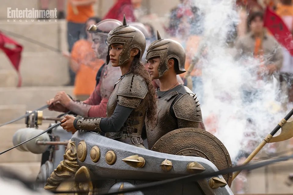 GillianBlum's tweet image. NEW STILLS FROM #PercyJackson SEASON 2!!
(via Entertainment Weekly)