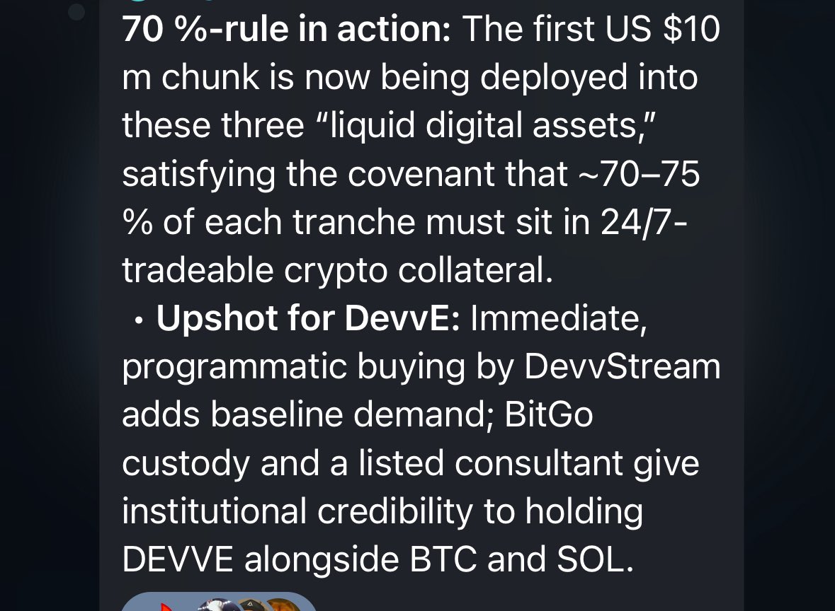 You better hurry up if you want cheap $DevvE

DevvStream funds for $DEVVE are around the corner
