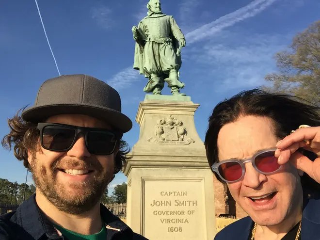 PASeay13's tweet image. Ozzy and Jack Osbourne at Jamestown, Virginia