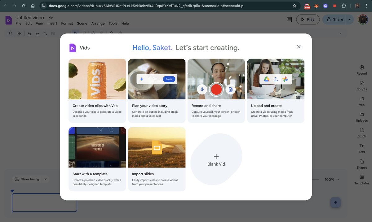 SaketSarin's tweet photo. @Google launched a video editor

nice https://t.co/xcWLsvqRib