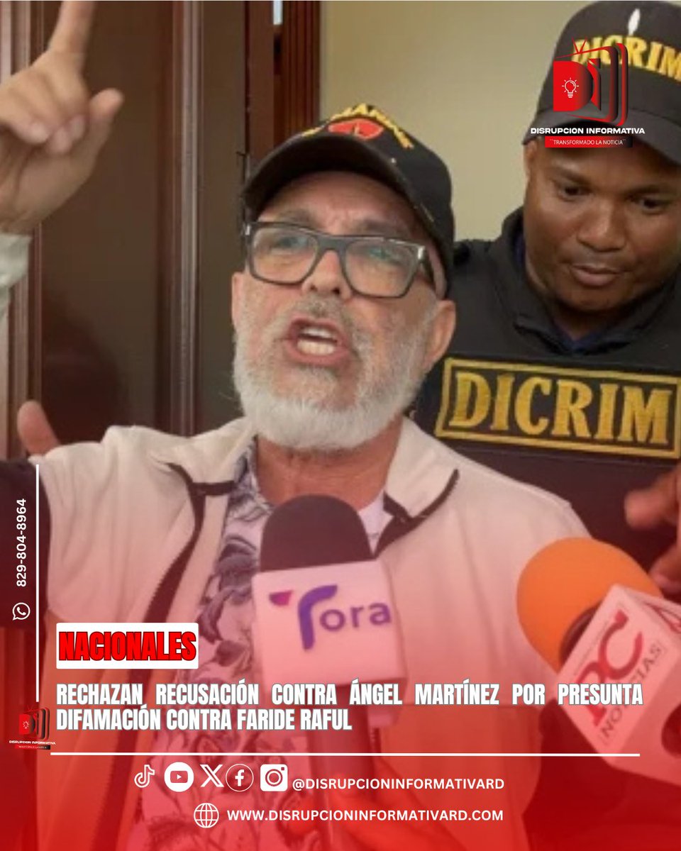 DisrrupcionRd's tweet photo. Los jueces de la Segunda Sala de la Corte de Apelación del Distrito Nacional rechazaron este martes la recusación presentada contra el juez Raymundo Mejía, quien conoce la solicitud de medida de coerción. ¡Conoce más aquí!
👇
https://t.co/1mp1E4J55e https://t.co/XW9N7BJDSu
