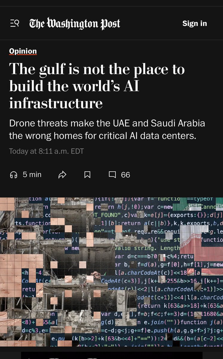 hamzeh_ir's tweet image. 🔴 هوش مصنوعی آمریکا در قفس طلایی خلیجفارس: ثبات از آن کیست؟
🔻واشنگتن پست از قمار خطرناک طرح ترامپ برای ساخت مراکز هوش مصنوعی در خاورمیانه سخن می گوید.
🔹روزنامه واشنگتن پست در گزارشی تازه، از تصمیم جنجالی دولت ترامپ برای احداث مراکز عظیم دادهی هوش مصنوعی در امارات و عربستان…