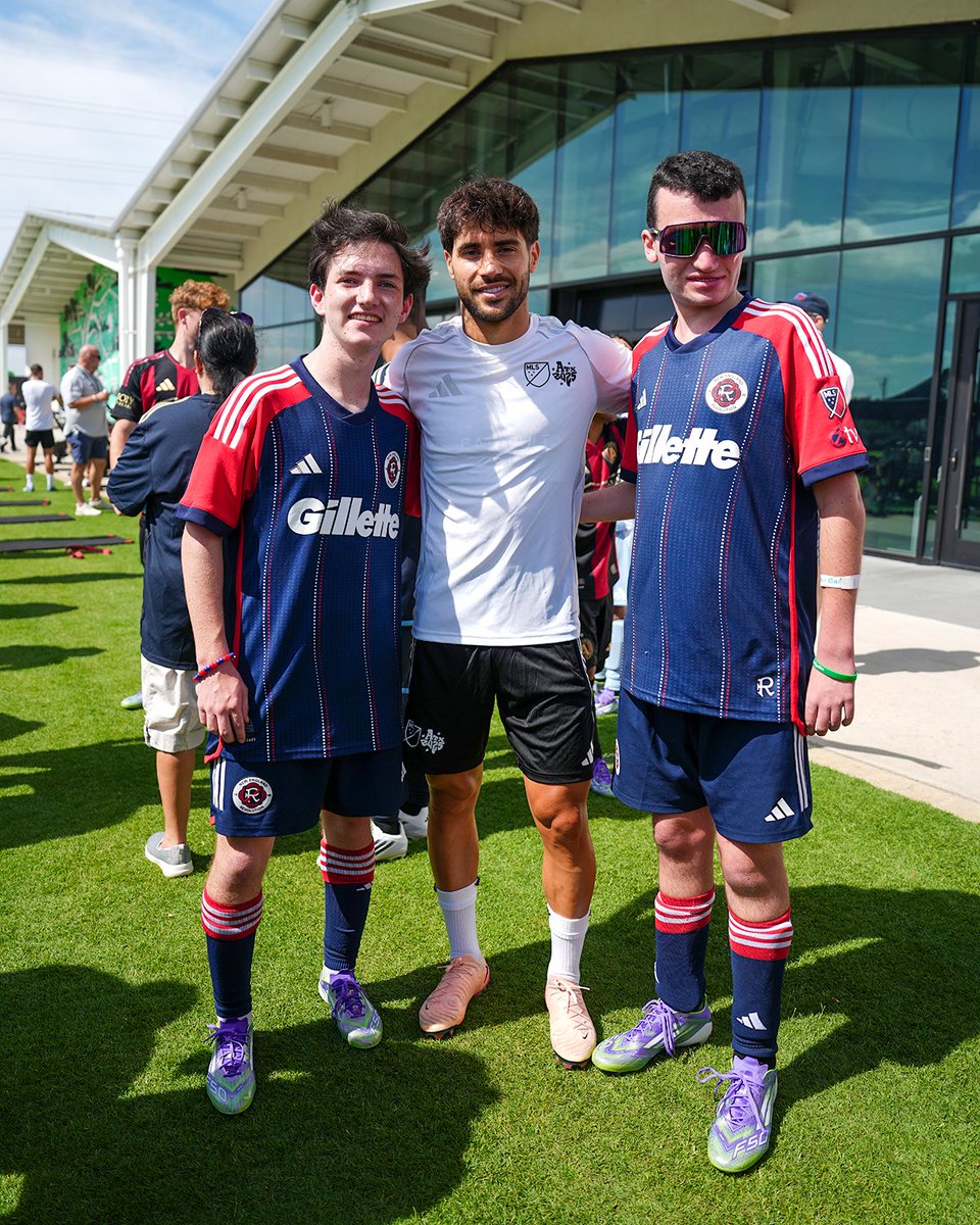NERevolution's tweet photo. Good luck to Liam and Remy in the MLS Special Olympics Unified All-Star Game tomorrow! ⚽️🏆

#MLSAllStarGame • @SpOlympicsMA https://t.co/ct45VHlmWR
