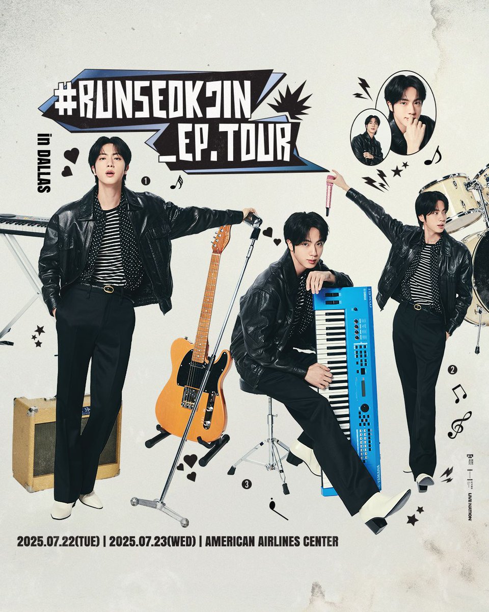 AACenter's tweet image. PRODUCTION TICKET RELEASE: A limited number of additional tickets for #RUNSEOKJIN_EP.TOUR in DALLAS are available now! Get your tickets here: bit.ly/jin-aac