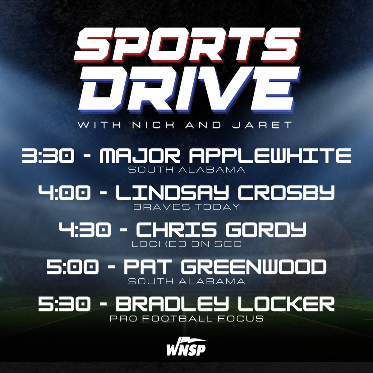 1055wnsp's tweet image. Tuesday's SportsDrive!
Tune in on 105.5 WNSP, on wnsp.com, or on our Sound of Mobile app!