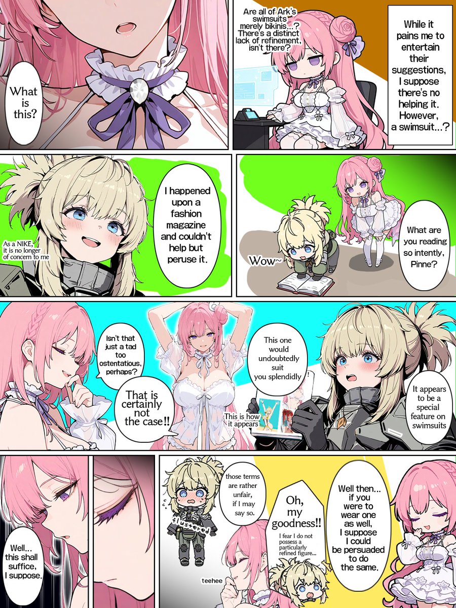 1mm_module's tweet image. [EN ver] I wondered why Dorothy wore that swimsuit.
#NIKKE #NIKKEsummer2025