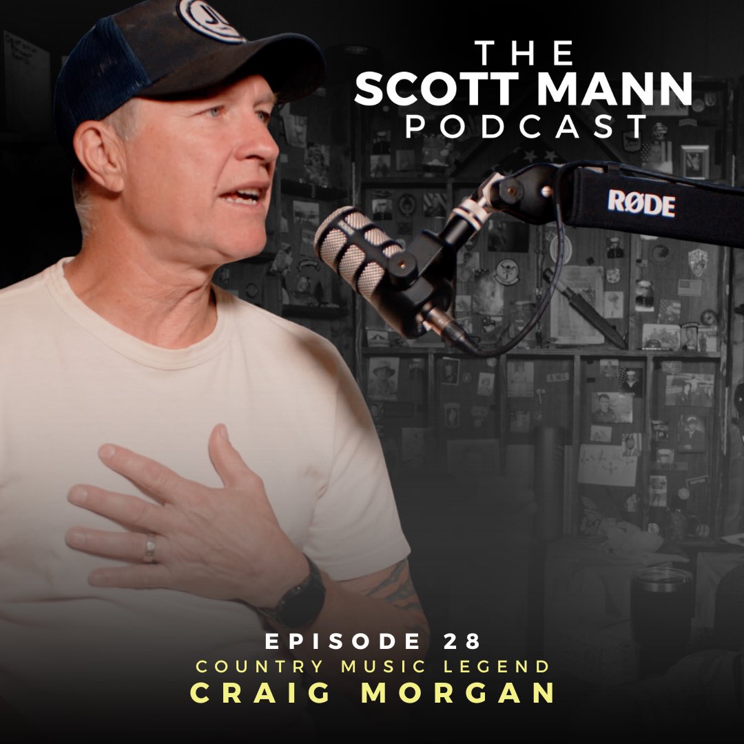 Teammates, please head over to YouTube or your favorite podcast app and take a listen to this powerful conversation with country music legend and Army combat veteran Craig Morgan! Full episode out NOW! #craigmorgan #countrymusic #scottmannpodcast