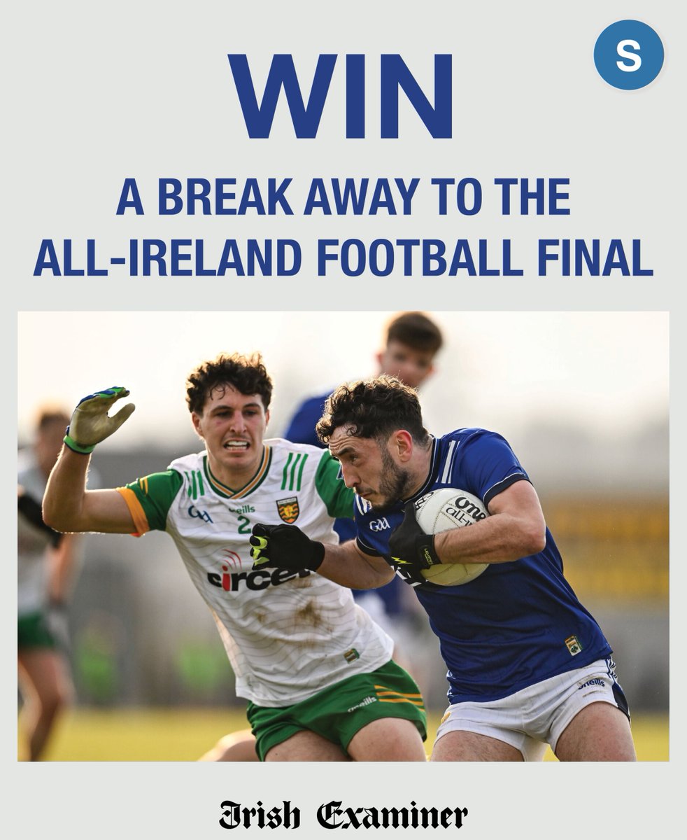 irishexaminer's tweet image. *Win a break away to the All-Ireland Football Final*
We're giving one lucky Irish Examiner subscriber the chance to win two tickets to the match, plus an overnight stay for two.
Enter here: irishexaminer.com/competition/