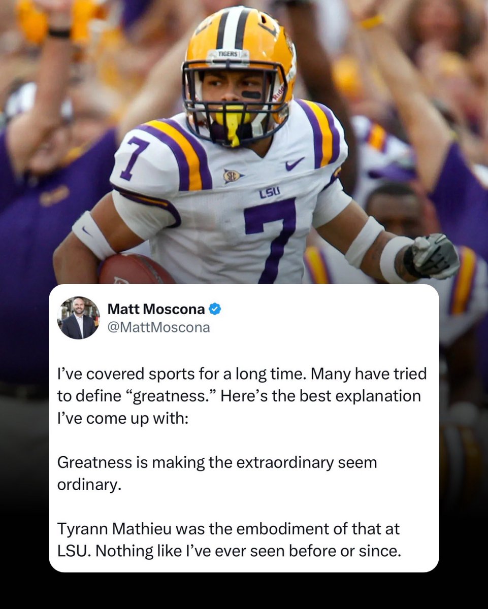 jasrifootball's tweet image. There will never be another Honey Badger.
(via: @MattMoscona)