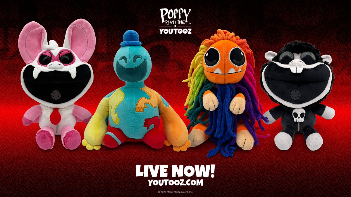 The brand new Poppy Playtime x @Youtooz plushie collection is available now to pre-order: youtooz.com/collections/po…
