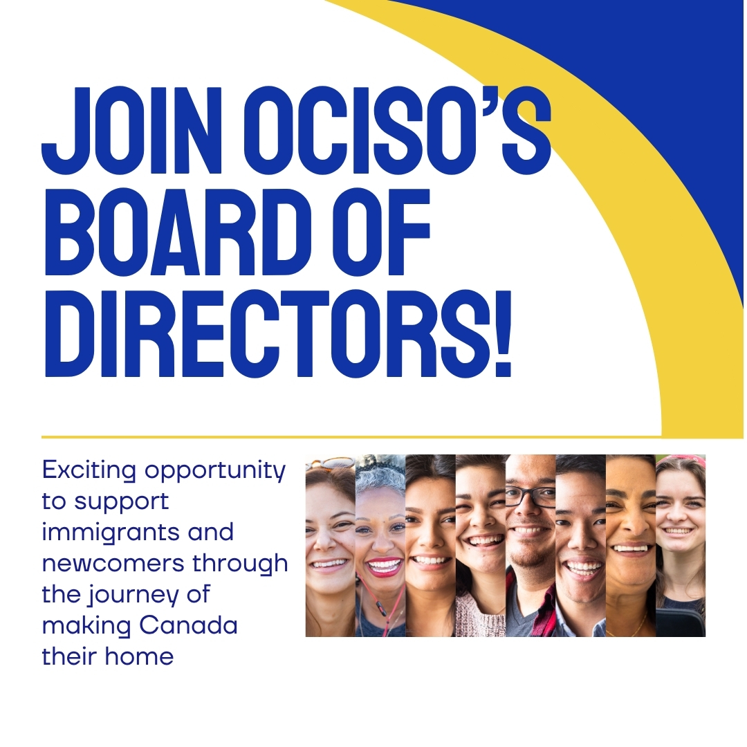 🌍 Join OCISO’s Board of Directors!
Support newcomers, strengthen community.

We are seeking a volunteer Board member from Ottawa—especially those with fundraising experience or strong community ties.

Learn more &amp; apply: ociso.org/news-item/call…