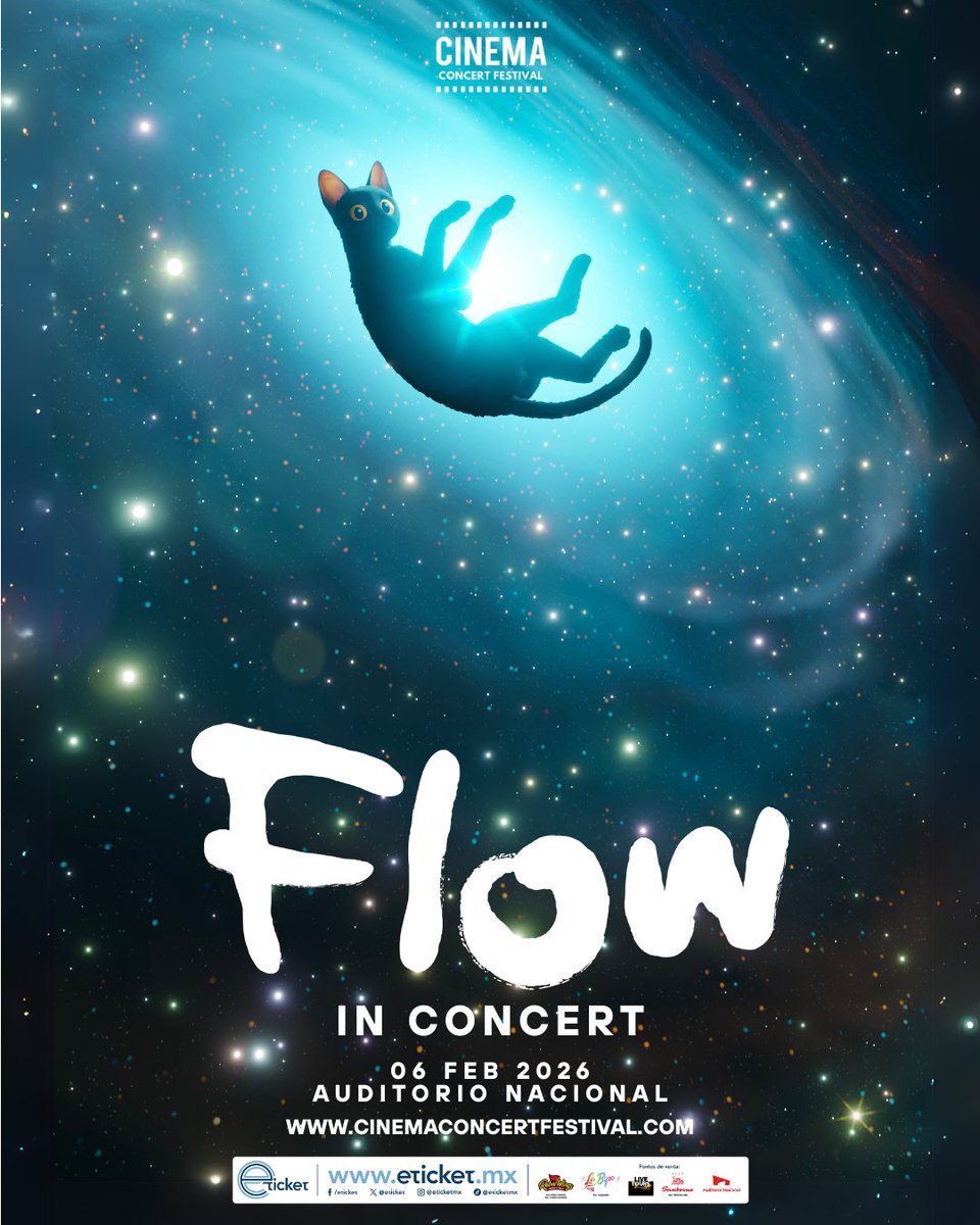 Vive una experiencia inmersiva donde el cine y la
música se funden en vivo 🐈‍⬛💫

La partitura original será dirigida por su propio
compositor, Rihards Zalupe, en una función única en el majestuoso Auditorio Nacional 🖤✨

 eticket.mx 🎟️